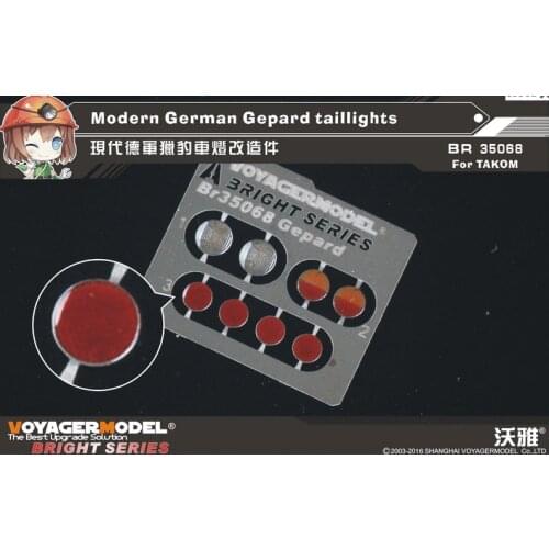 Voyager BR35068 1/35 Modern German Gepard taillights For TAKOM 2044 Upgrade Kit