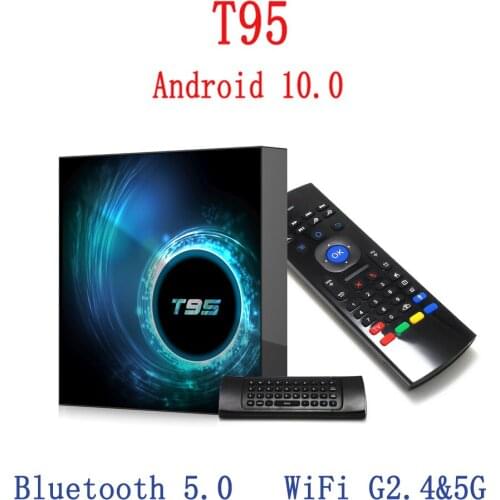 Android 10 Tv Box T95 H616 6K HD 2.4G&5G Wifi Google Voice Assistant Support Multiple Media Player Video Formats Smart Set Top