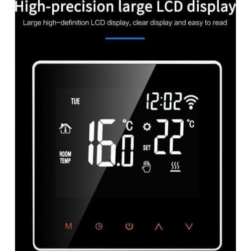 WiFi Smart Thermostat Electric Floor Heating Digital Temperature Controller APP Control LCD Display Touch Screen Toucn Switch