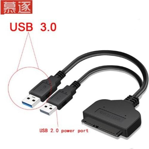 USB 3,0 oder USB 2,0 zu SATA 22Pin Adapter Kabel für 2,5/3,5 zoll HDD Externe Power Festplatte stick Konverter