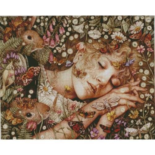 Princess Gilberto People Embroidery High Quality Crafts Needlework 14CT Unprinted Cross Stitch Kits DIY Art Handmade Home Decor