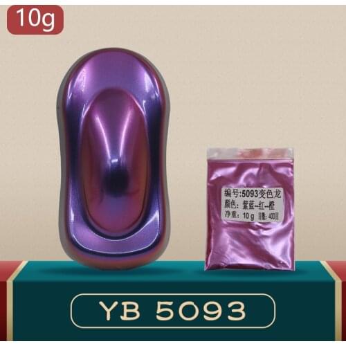 YB93 Chameleon Pigments Acrylic Paint Powder Coating Chameleon Dye for Cars Glass Crafts Nails Decor