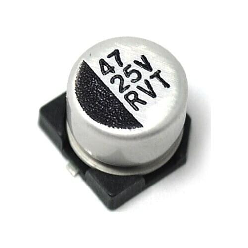 10PCS/LOT SMD Electrolytic Capacitor 25V 47UF 6.3*5.4MM 25V/47UF