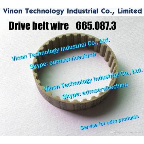 2pcs) 665.087.3 edm Drive belt wire A352 for Agie AC120-AC370,AC150 HSS-AC370 HSS,100D,200D,300D 665.087, 6650873 Timing belt