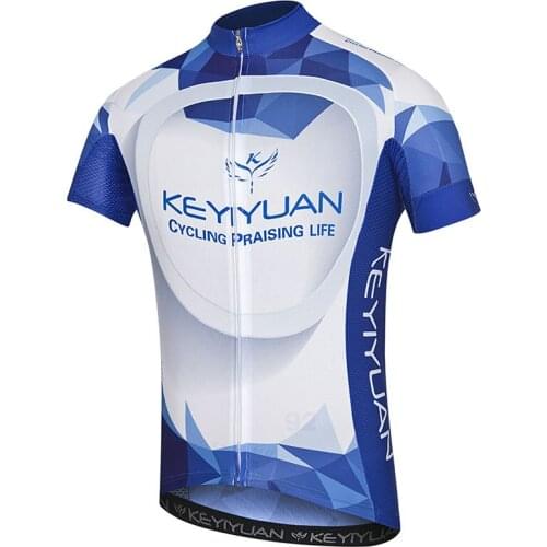 2018 KEYIYUAN Breathable Cycling Jersey Summer Mtb Cycling Clothing Bicycle Short Maillot Ciclismo Sportwear Bike Clothes