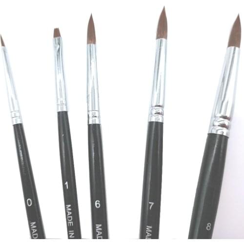 8 pcs Dental Lab Porcelain Ceramic Good Quality Nylon Brush Pen Dental Tool Ceramist Pen NA802