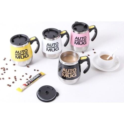 New Automatic Self Stirring Magnetic Mug Creative 304 Stainless Steel Coffee Milk Mixing Cup Blender Smart Mixer Thermal Cup