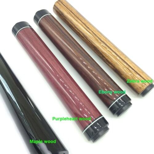 Free shipping 7.5inch Billiard cue extensions Maple Purpleheart Ebony Zebra wooden cue extensions for P3 cue/Mezz cue