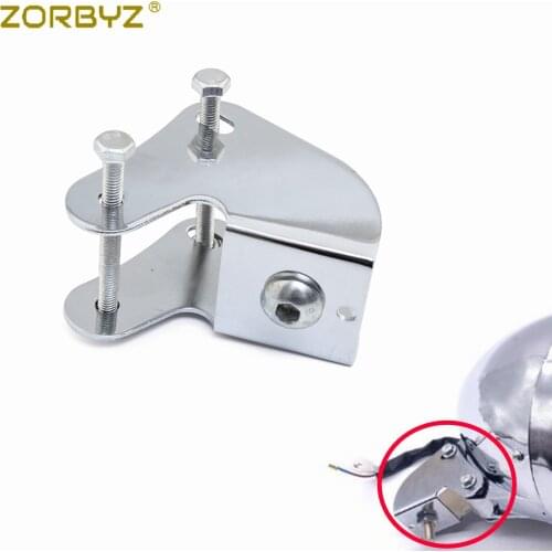 ZORBYZ Motorcycle Chrome Headlight Bottom Mount Bracket Adapter Holder For Cruiser Chopper Custom