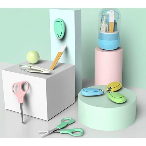 Infant nail scissors set baby nail knife tweezers special anti-pinch nail clippers for newborns infants and children scissors
