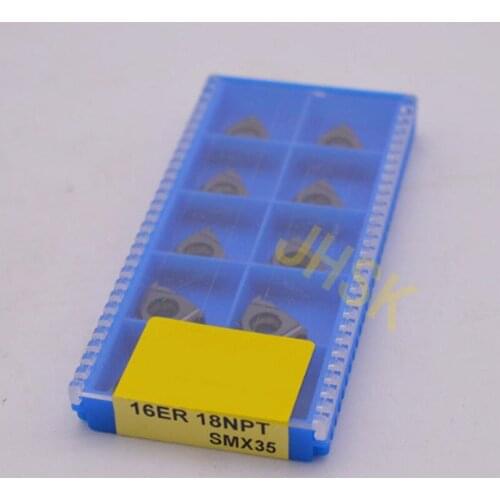 10pcs 16ER 18NPT SMX35 Carbide Insert For Threading Turning Tool Boring BAR