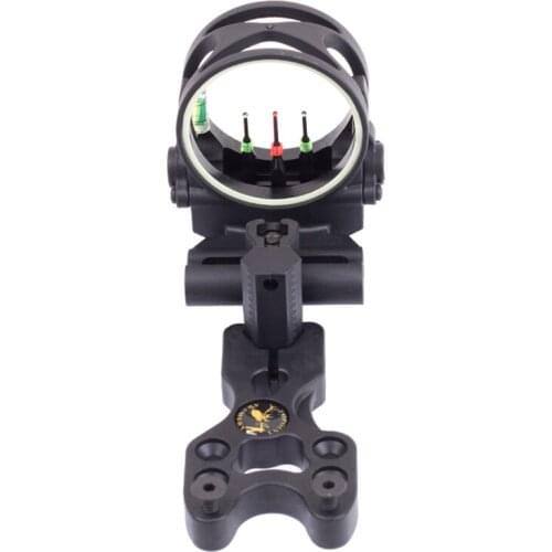 Assembled CNC Machined Archery Hunting Target 3 Pin Bow Sight Fiber Pin Bow Archery Accessories