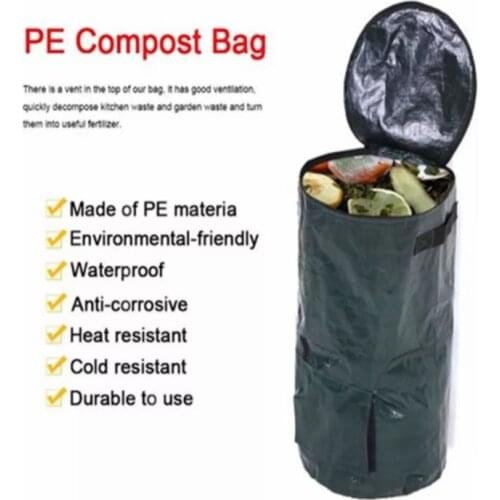 Yard Waste Bags, Reusable 80 Gallons Garden Trash Can Lawn and Leaf Bags Heavy Duty Gardening Bags with Dual Handles for Lawn