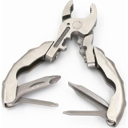 9 In 1 Mini Multifunctional Tool Multitool Keychain Plier Screwdriver Pocket Tools