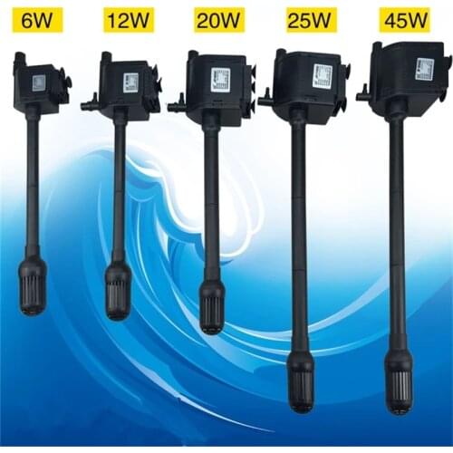 Sunsun 6W 12W 20W 25W Multi-Function Aquarium Submersible Pump Fish Tank Oxygen Water Pump Powerhead 650L/H 1200L/H
