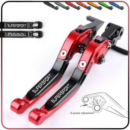 Motorcycle Accessories handbrake Folding Extendable CNC Moto Adjustable Clutch Brake Levers For DUCATI SUPERSPORT 2017 2018 2019