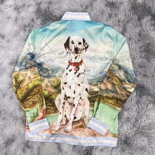 W0960 Fashion Mens Shirts 2021 Runway Luxury famous Brand European Design party style Mens Clothing