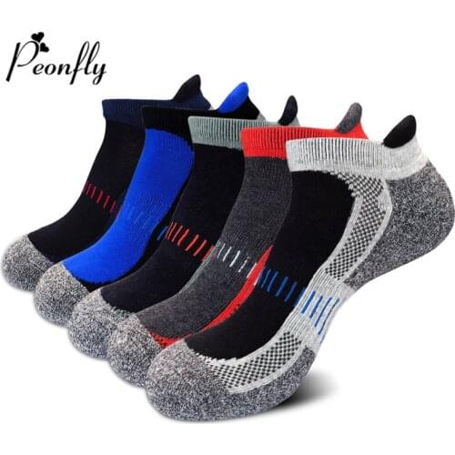 Peonfly Mens 2020 Autumn Winter Ankle Thickening Compression Short Men Dress Casual Harajuku Cotton Socks