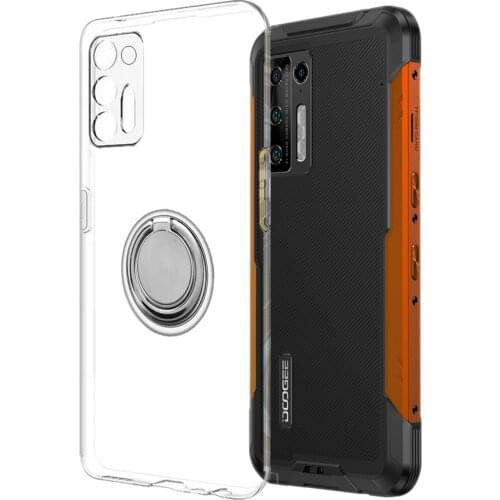 For Doogee S97 Pro Back Ring Holder Bracket Phone Cover TPU Soft Silicone Case On DoogeeS97 S97Pro