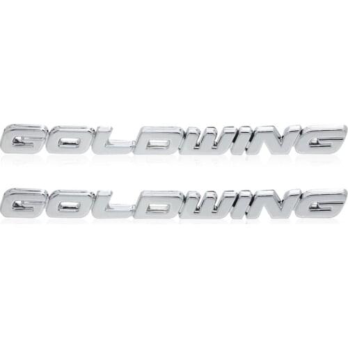 GL 1800 Front Shock Decal 3D Battery Cover Emblem Side Fairing Sticker Logo Symbol Mark Chrome for Honda Goldwing GL1800 3M ABS