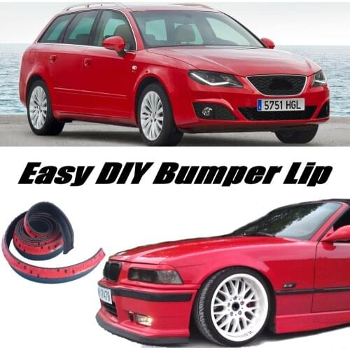 NOVOVISU Bumper Lip Deflector Lips For SEAT Exeo Front Spoiler Skirt For Car Tuning View / Body Kit / Strip