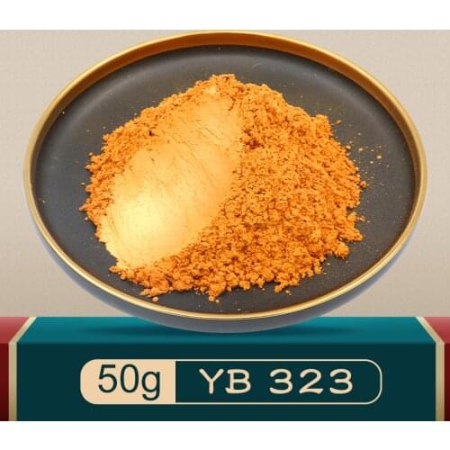 Mica Pearl Coating Powder Type 323 DIY Natural Mineral Pearlized Pigment Colorant 10/50g for Home Decoration