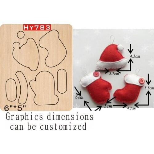 Christmas hat and gloves cutting dies 2019 die cut & wooden dies Suitable for common die cutting machines on the market