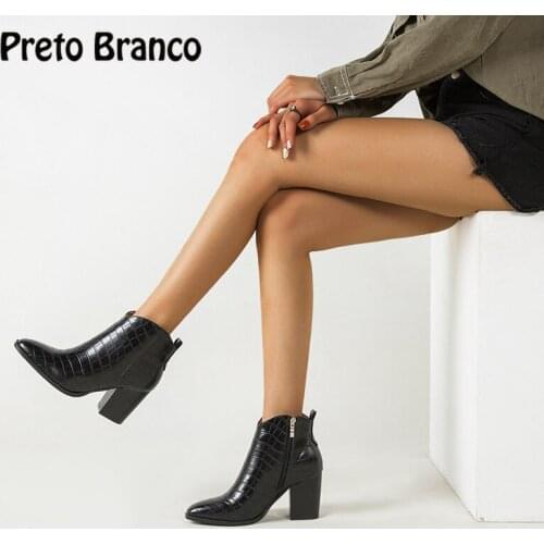 Preto branco Women's Autumn Shoes