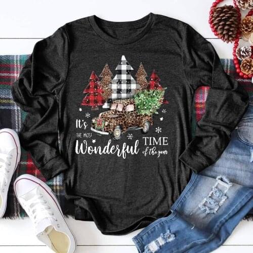 Plus Size 5XL Women 2021 Summer Christmas Car T Shirts Fashion Casual Tops Ladies Streetwear Tree Print Female Cotton Tees Tops