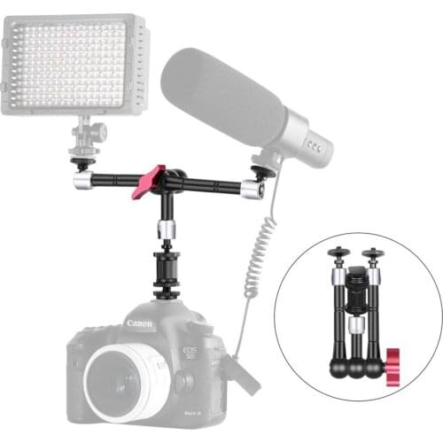 Adjustable Friction Power 3 Arms Articulating Magic Arm for DSLR Camera Cage Rig Video Lights Monitor Flash Microphones Tripod