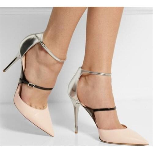 High Heel Sandals Women Big Size Ladies Shoes Pointed Toe Sandals Stiletto Female Concise Wedding shoes