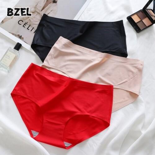 BZEL Sexy Womens Sport Panties Underwear Seamless Silk Panty Low Waist Female Intimates Comfort Breathable Lady Lingerie Briefs
