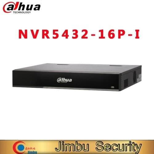 Original Dahua NVR NVR5432-16P-I 32Channel 1.5U 16PoE WizMind Network Video Recorder perimeter protection face recognition
