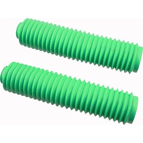 40mm Fork Motorbike Green Rubber Boot Universal Dust Jacket Cover Dirt Off Bike