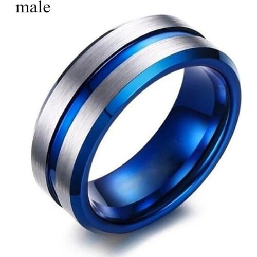 High Quality Womens Mens Stainless Steel And Zinc Alloy CZ Zircon Rings Custom Engrave Name Wedding Jewelry Party Gift