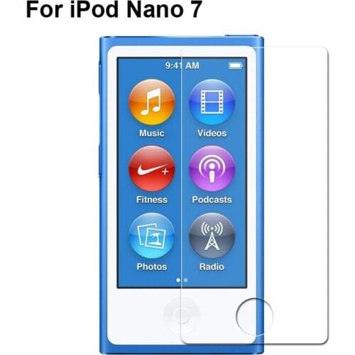 10pcs/lot For iPod Nano 7 Premium tempered glass screen protector Cover Film Guard for iPod Nano7 Screen Film for iPodNano7