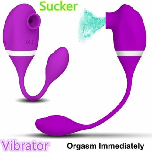 Women Sex Suck Toy Vagina Sucking Vibrator 10 Speeds Vibrating Egg Sucker Oral Suction Clitoris Stimulator Gspot Erotic Products