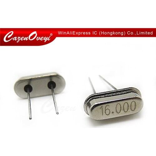 10pcs/lot hc-49s 16MHz Oscillator quartz resonator HC49S 49S 16M 16.000mhz crystal DIP-2 In Stock