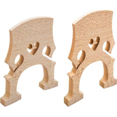 2PCS Maple Wood Cello Bridge For 4/4 3/4 Scale Cello Stage Accessory