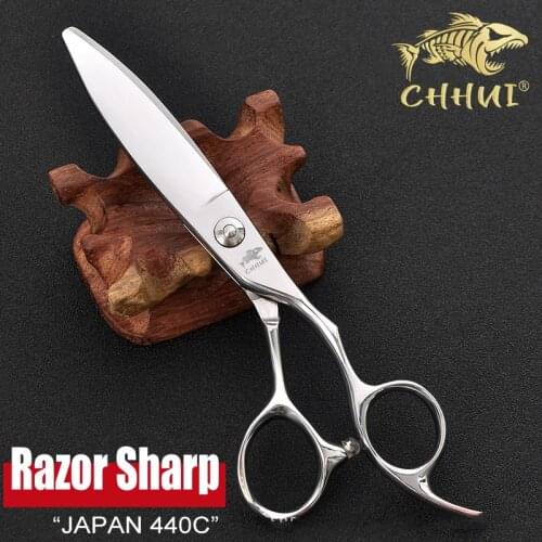 6.0 Inch Japan 440C Wide Blade Shears Hairdressing Scissors Professional High Quality Hair Cutting Barber Scissors Tool Salon