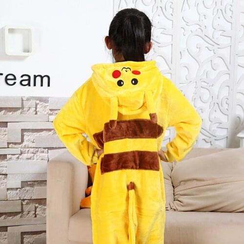 Kids Pajama Zebra Elephant Wolf Anime Costume Cartoon Animal Onesie For Boys Girls Cosplay Pijamas Children Halloween Sleepwear