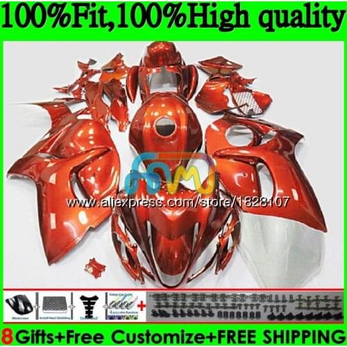 Injection For SUZUKI Hayabusa GSXR 1300 GSXR1300 08 13 14 15 16 57BS.80 GSX-R1300 2008 Gloss orange 2013 2014 2015 2016 Fairing