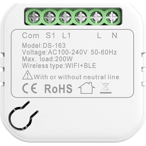 Tuya Wifi Switch Module 10A Intelligent Home Automation DIY Circuit Breakers Used Conjunction With Alexa Google Home