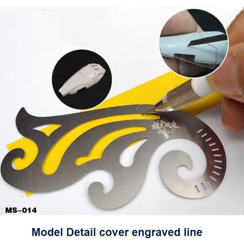 MS014 Model Detail Cover Engraved Line Curved/curved Line Engraved Line