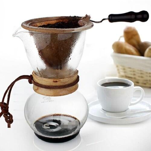 Coffee-memory Flannel Filter Set Drop-out Type Coffee Pot-sharing Pot-net Filter Bag Hand-flushing Pot Permanent Filters