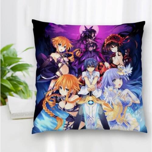 New Custom Anime Cross Ange Square Pillowcase Zipper Double-Sided Decorative Cushion Cover Living Room Bedroom Multi-Size