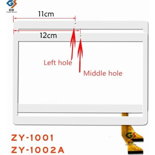 New 10.1 inch touch screen P/N ZY-1002A/ ZY-1001 Capacitive touch screen panel repair and replacement parts digital sensor