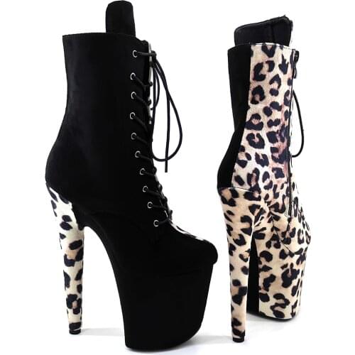 Leecabe 20CM/8inches Pole dancing shoes High Heel platform Pole Dance boot