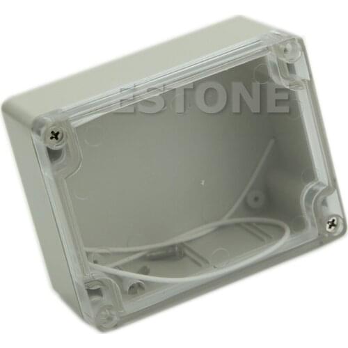 Plastic Waterproof Clear Cover Electronic Project Box Enclosure Case 115x90x55MM 62KD