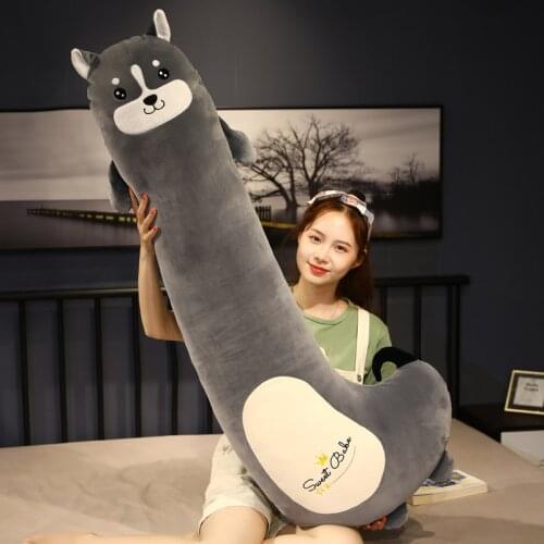 Pig&Dinosaur&Husky&Tiger&Bear 80/140cm Long Pillow Big Sleeping Doll Children Pregnant Woman Leg Pillow Removed Washable Decor